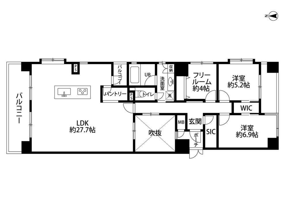 メロディーハイム大手通物件間取り